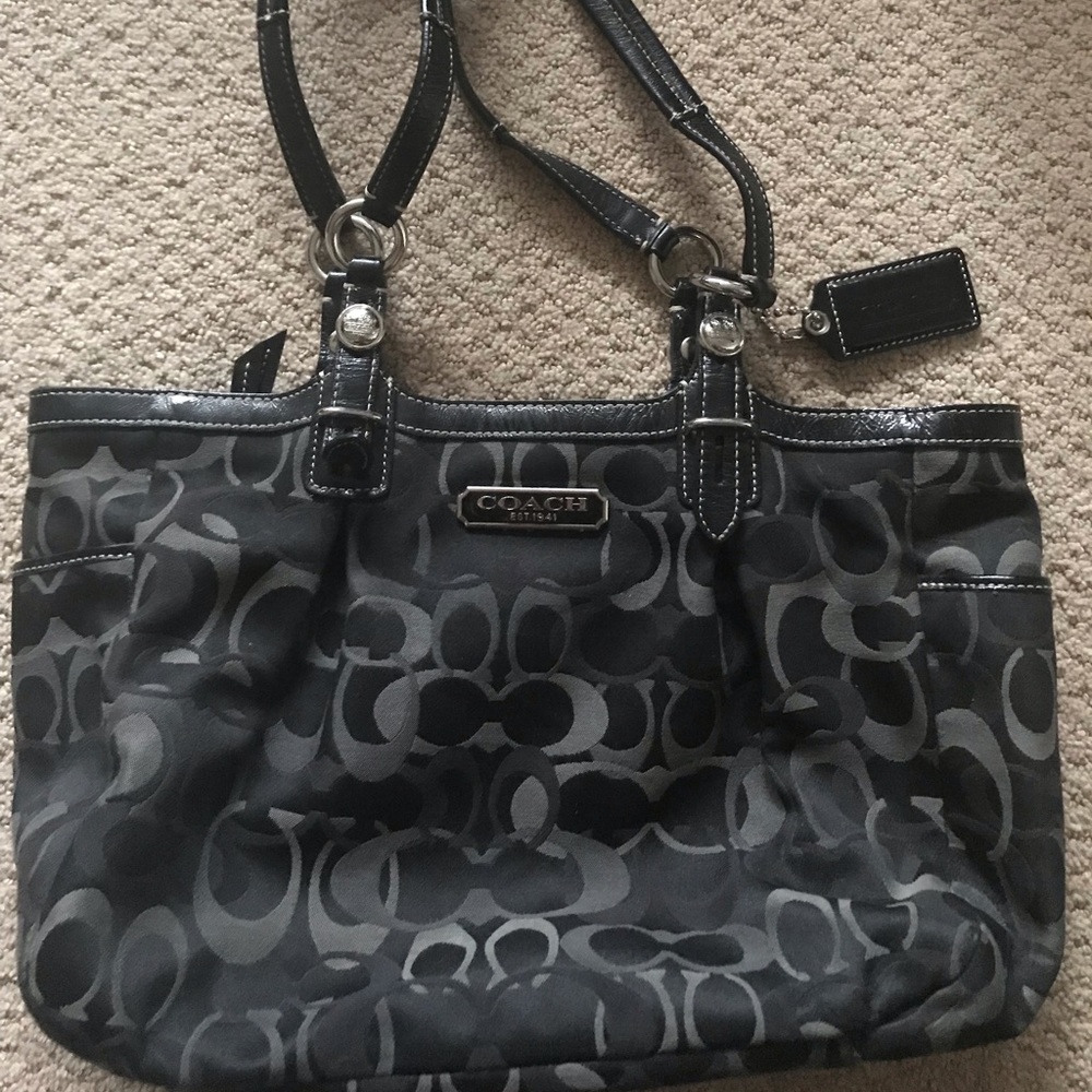 Black coach purse